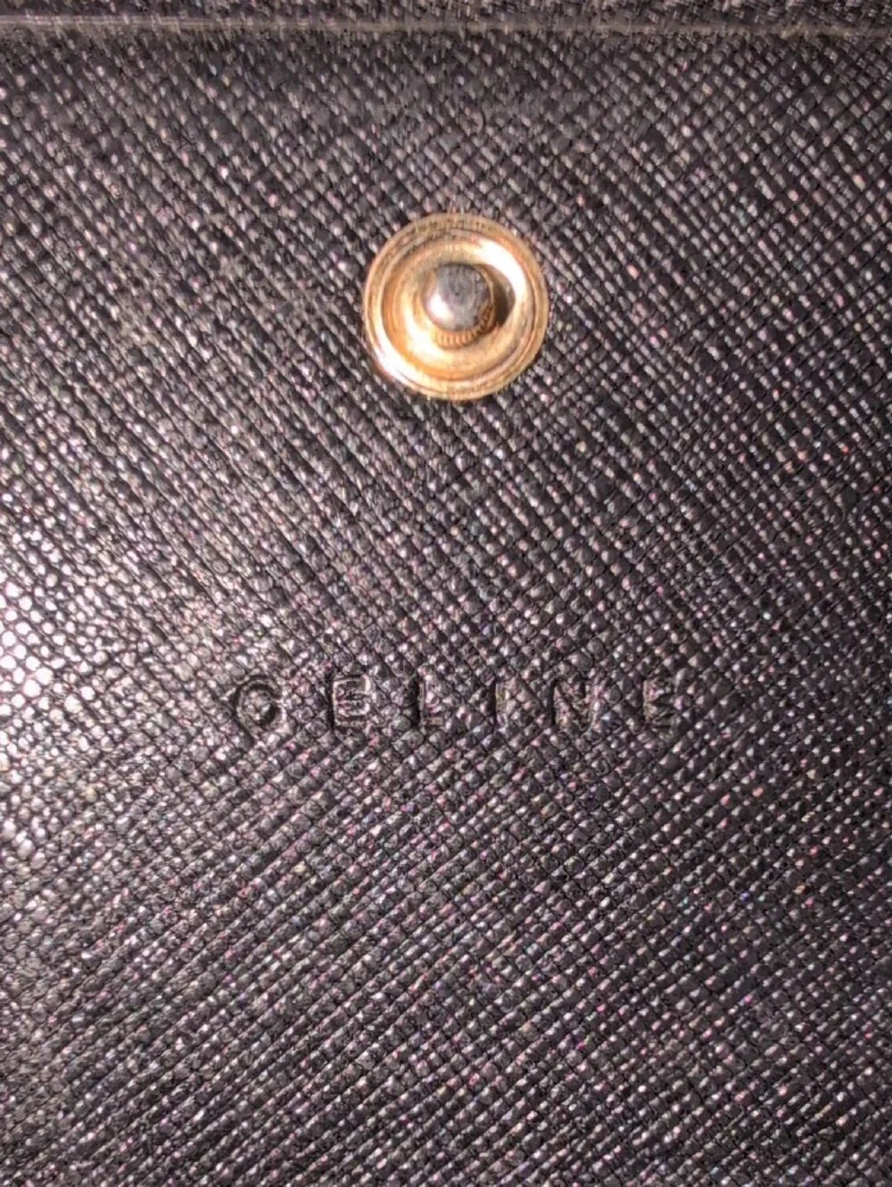Celine Black Macadam Monogram Canvas Continental Wallet  - Vintage